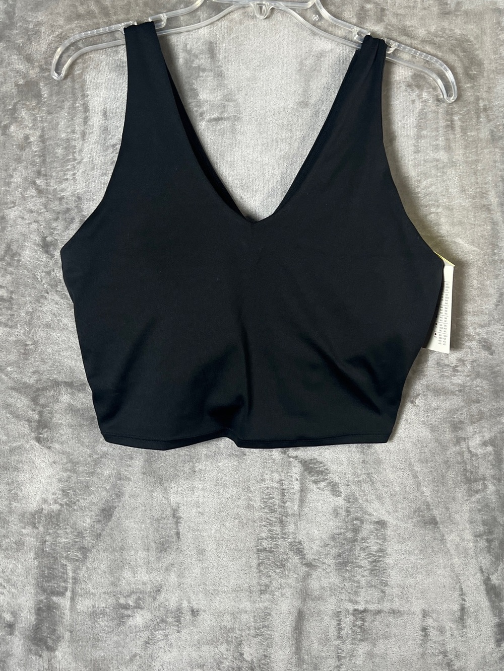 all in motion Black V-Neck Crop Sports Bralette